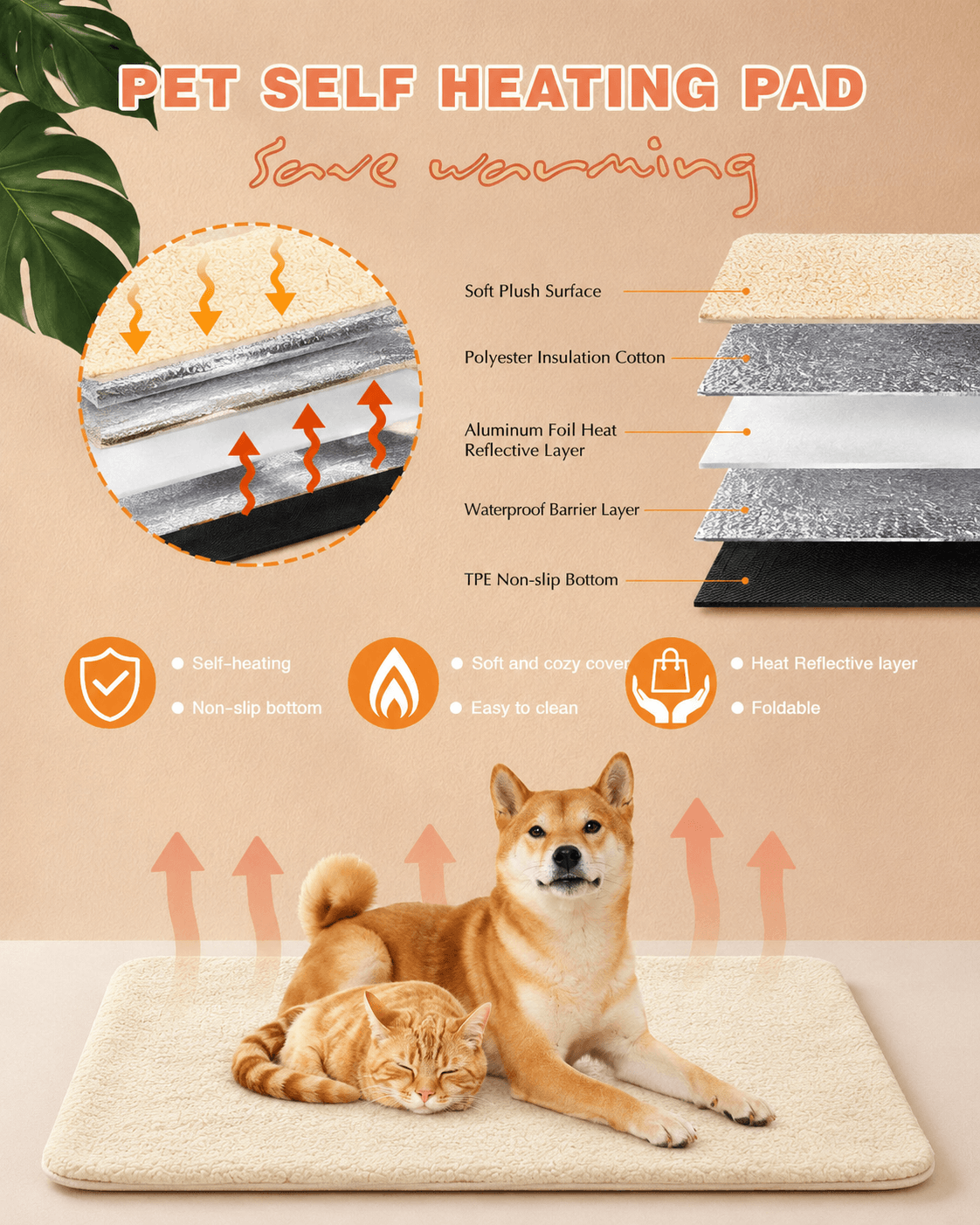 pet self heating pad